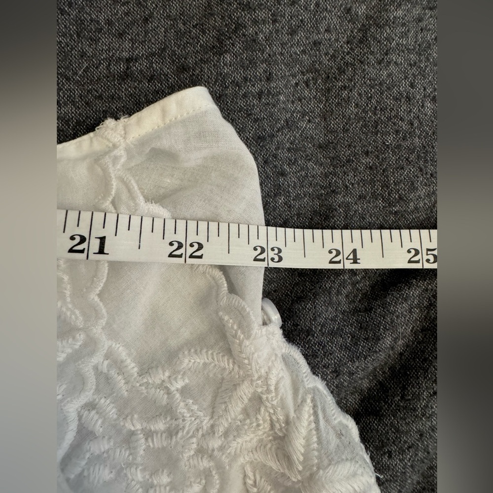 NWOT JCrew Tiered tank top with embroidery in cotton voile - Picture 7 of 7